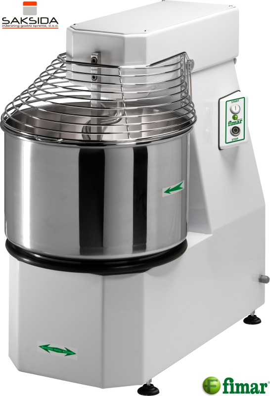 Spiralni mešalci z dvižno glavo in odstranljivim 50 litrskim kotličkom CN Fimar Saksida