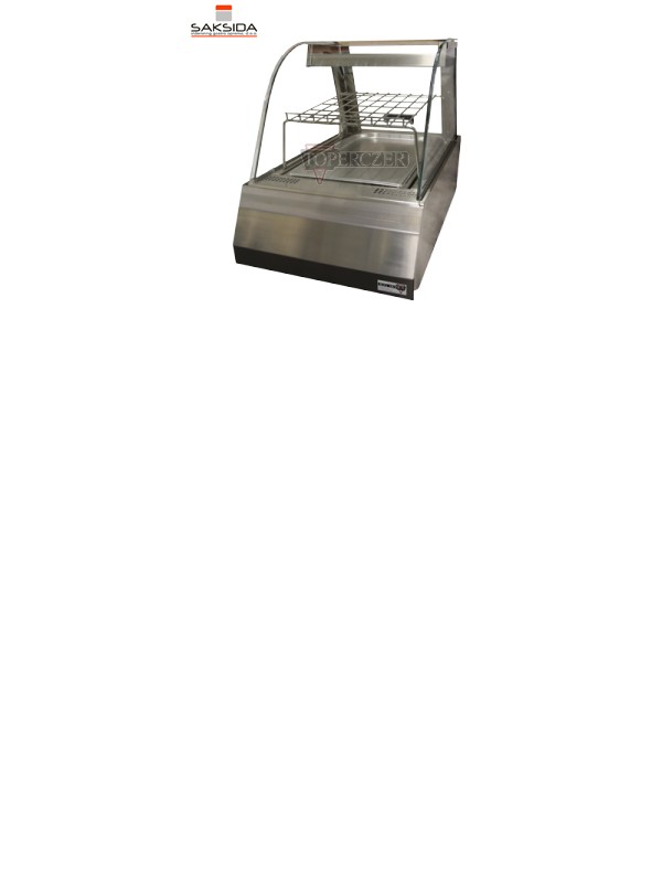 Namizna ogrevana vitrina za 1xGN 1/1 Top Toperczer Saksida