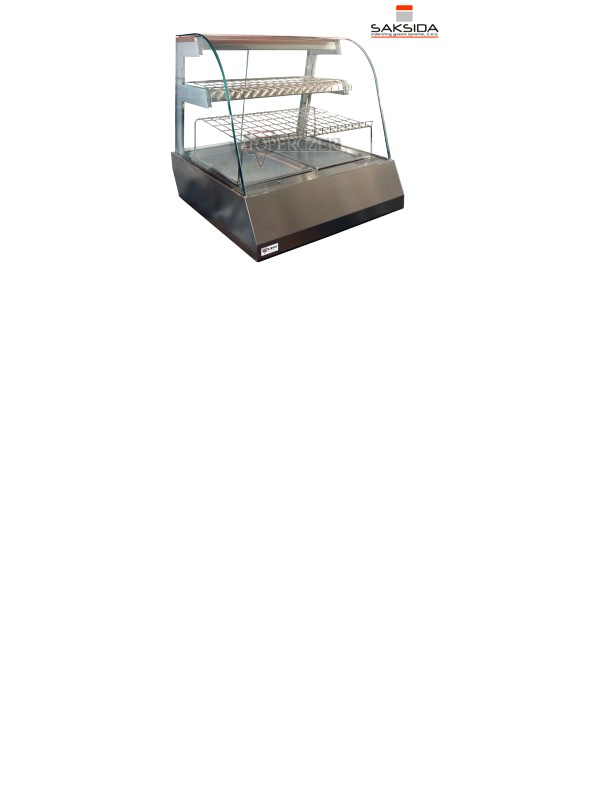 Namizna ogrevana vitrina za 2xGN 1/1 Top Toperczer Saksida