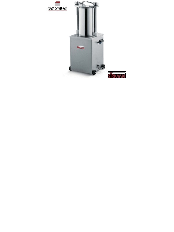 Avtomatska polnilka klobas kapacitete 25 litrov Idra IS25 Sirman Saksida